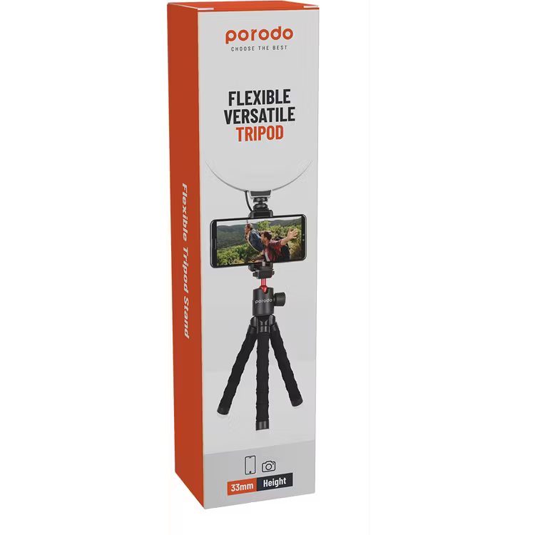 PORODO FLEXIBLE VERSATILE TRIPOD