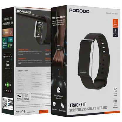 PORODO TRACKIT SCREENLESS SMART FITBAND